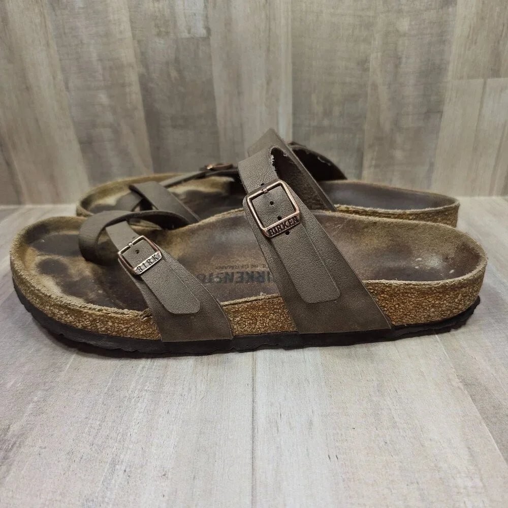Birkenstock Woman's Size 40 Mayari Sandals Two Adjustable Straps *READ* - Picture 4 of 13